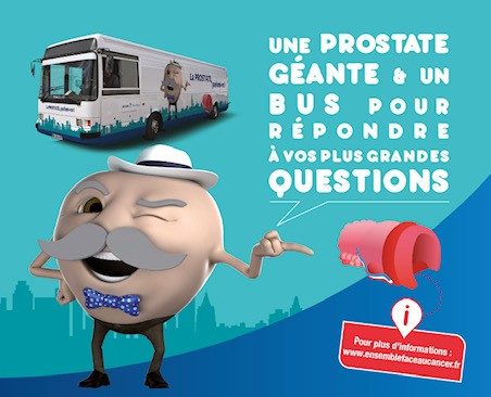 La prostate, parlons-en ! Escale à Caen pour la prostate géante et son bus d&rsquo;information, le lundi 20 septembre 2021 !