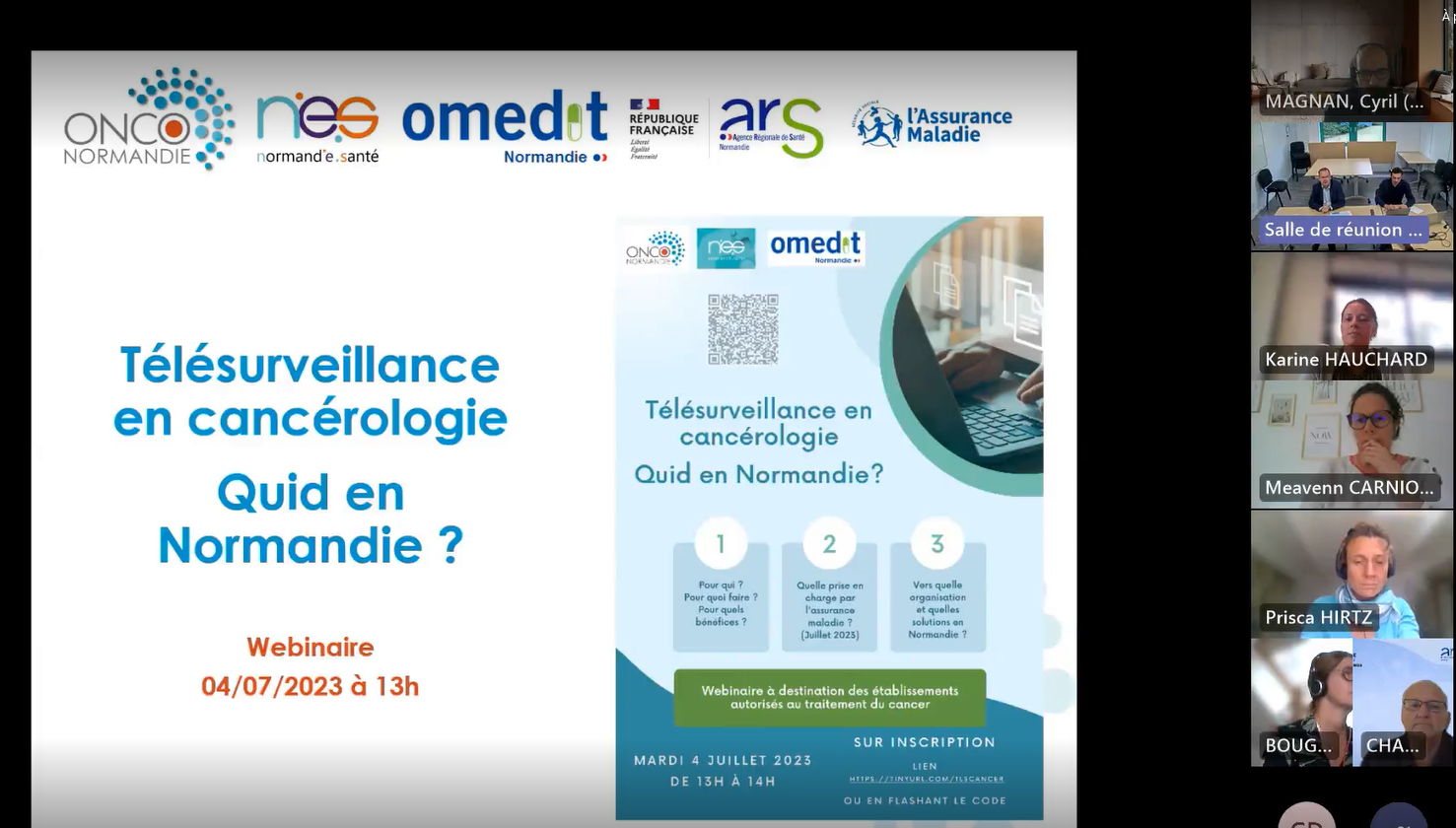 « Télésurveillance en cancérologie : quid en Normandie? » : le replay du webinaire est disponible