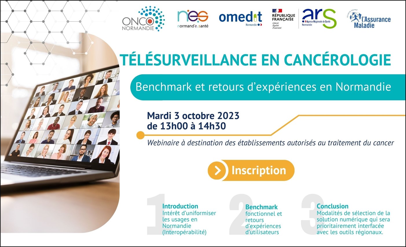 Télésurveillance en cancérologie : les 2 webinaires normands sont disponibles en replay !